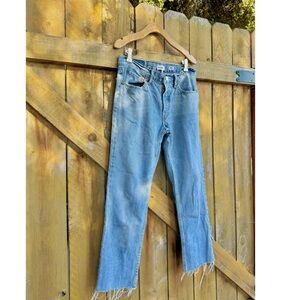 REDONE Relaxed Crop Jeans